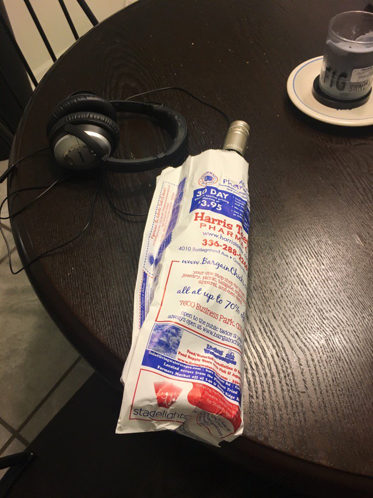 wickettred's tweet image. The cashier at the grocery put my wine in an Rx bag &amp;amp; I feel a bit too understood.
