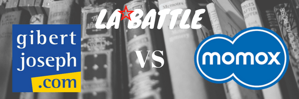 VSA_com's tweet photo. Gibert Joseph vs Momox : la battle ! https://t.co/YhnJSnruZR #gibertjoseph #momox #livres https://t.co/5cBTdat6rb