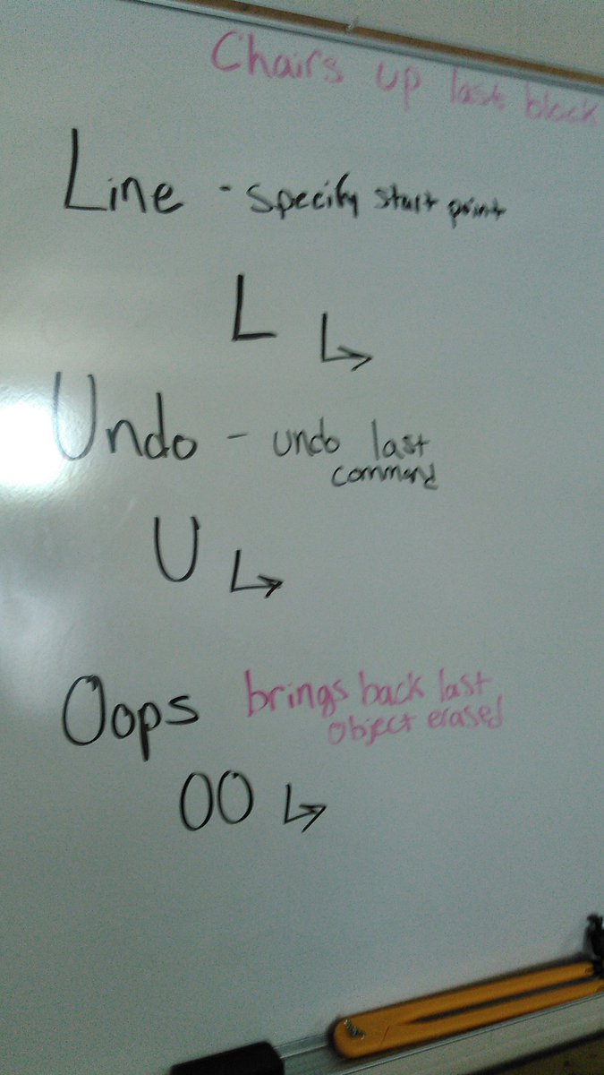 nfritz128's tweet photo. Practice makes perfect, but until then at least there is the Oops command. #autocad #mepoclassroom #editundo https://t.co/Z2ESKlDDEL