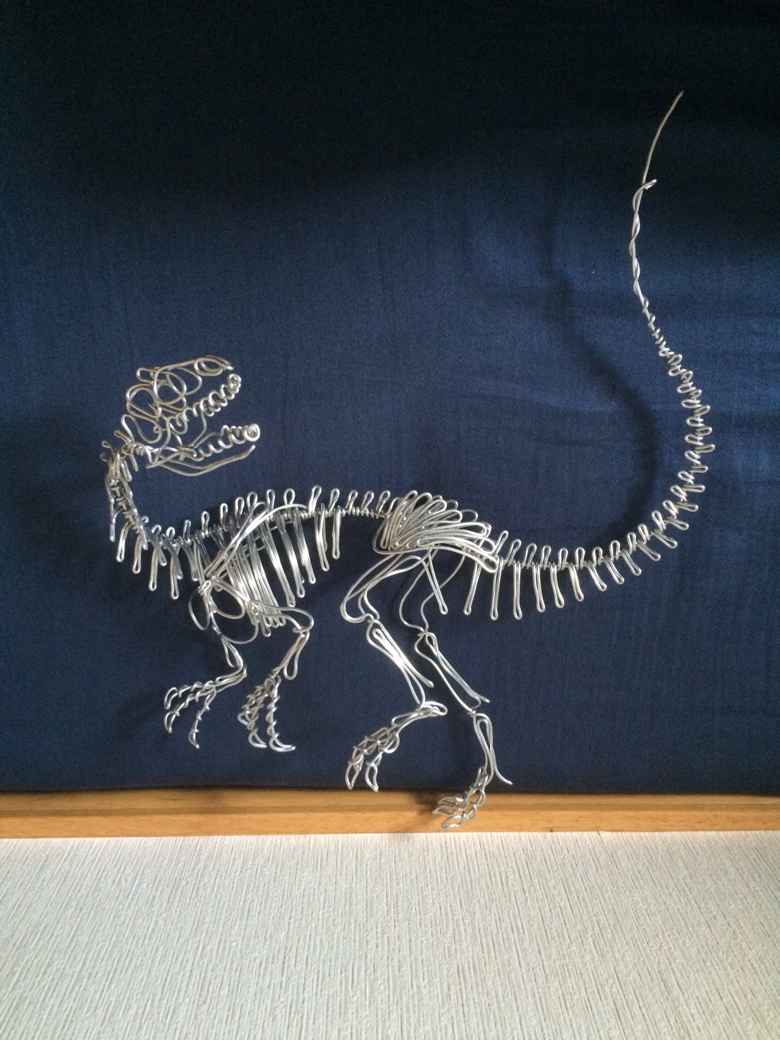 m.m　ワイヤーアート　JUST BORN days weeks 恐竜 Square wire art museum ワイヤーアート博物館(恐竜など) on X