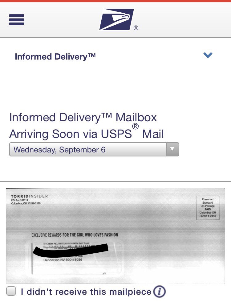 catay's tweet photo. Well, this is new, II. USPS now has "Informed Delivery" where each day you can view letters that are being delivered. A junk mail preview! https://t.co/mqSNOdxF00