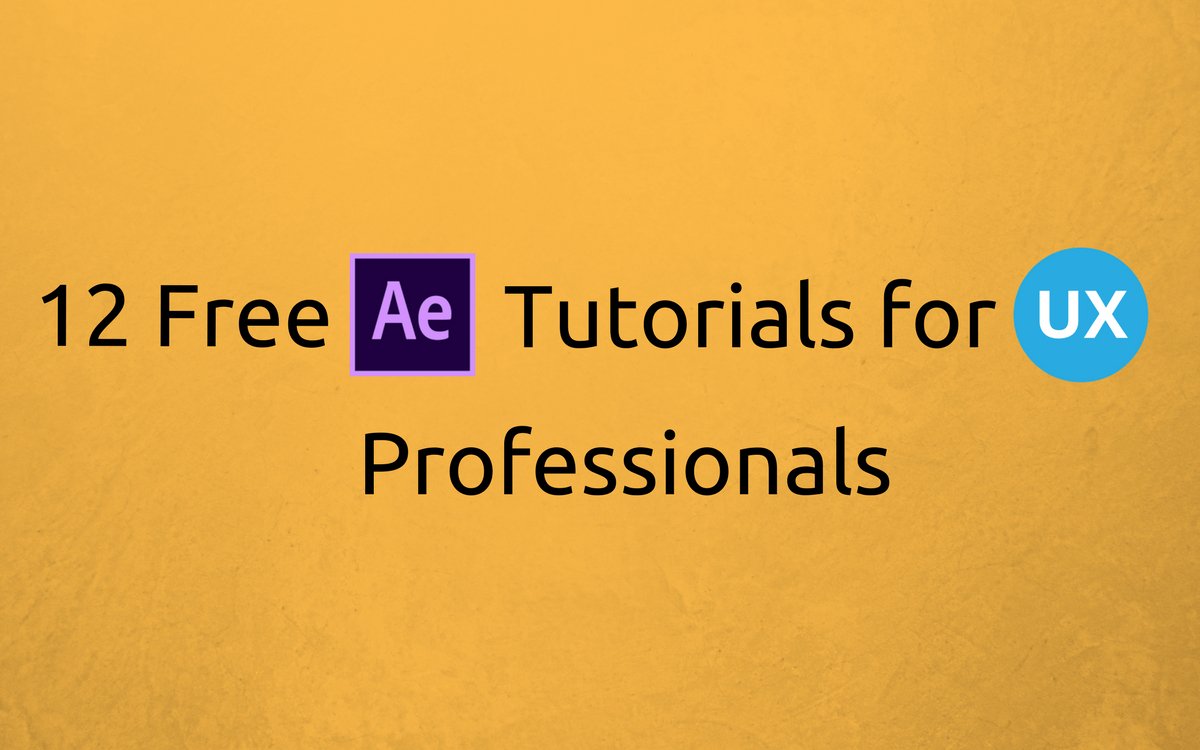 fuzlr's tweet image. 12 Free #AETutorials for #ux Professionals goo.gl/JMUjGV #userexperience #webdesign #prototype #uxtutorial #uxanimation #uxdesign