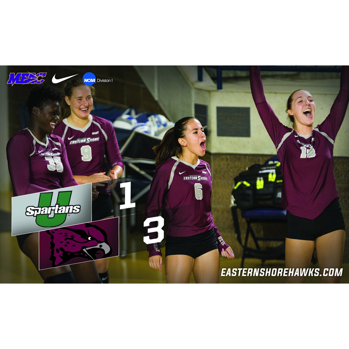 IT'S A HAWK VICTORY! The Shore comes back to extend win streak to five with defeat of USC Upstate 3-1! #HawkPride #OurShoreOurTeam