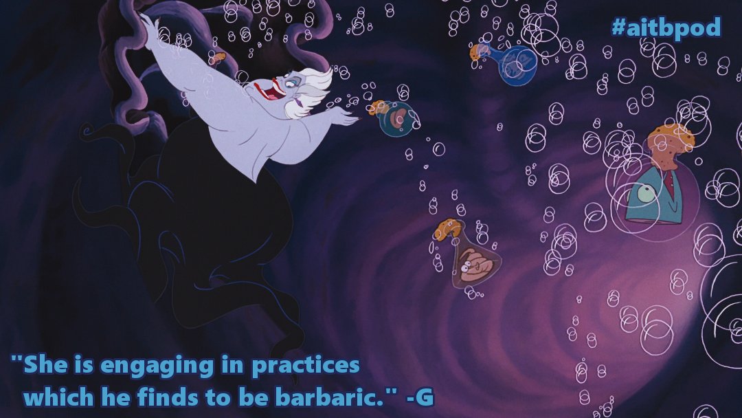 AitBPod's tweet photo. Episode 52 is (dark) magical! #PodernFamily #animation #Disney #DisneyRenaissance #thelittlemermaid #ursula #seawitch #magick #aitbpod https://t.co/FrHrVHruh0