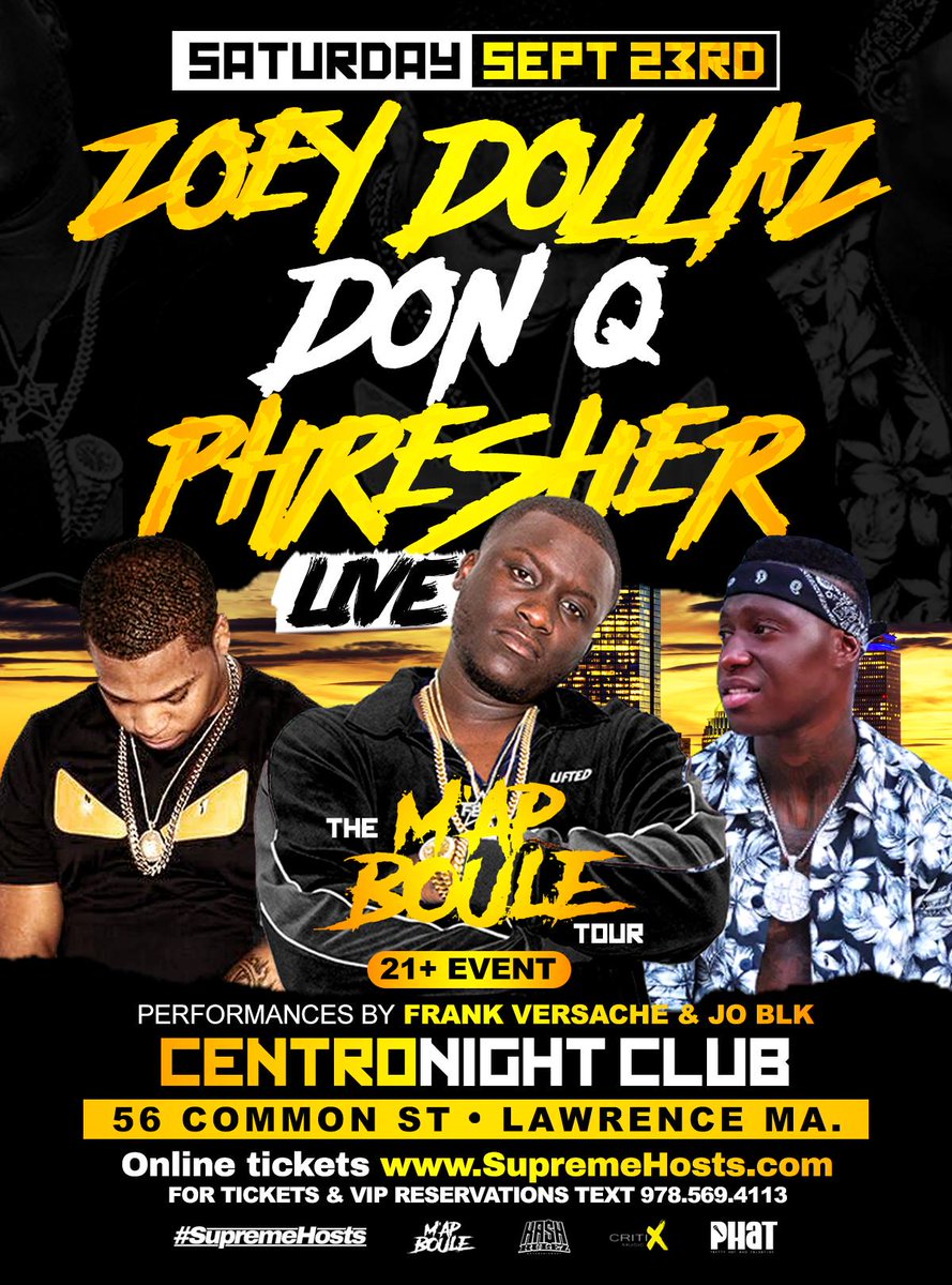 LeasahSparKs's tweet photo. #ZoeyDollaz Official M'ap Boule Tour Saturday 9/23 at #ClubCentro in #Lawrence @frankversache44 
@JoseNegro44  #BlowACheck https://t.co/Le1g5jcBli