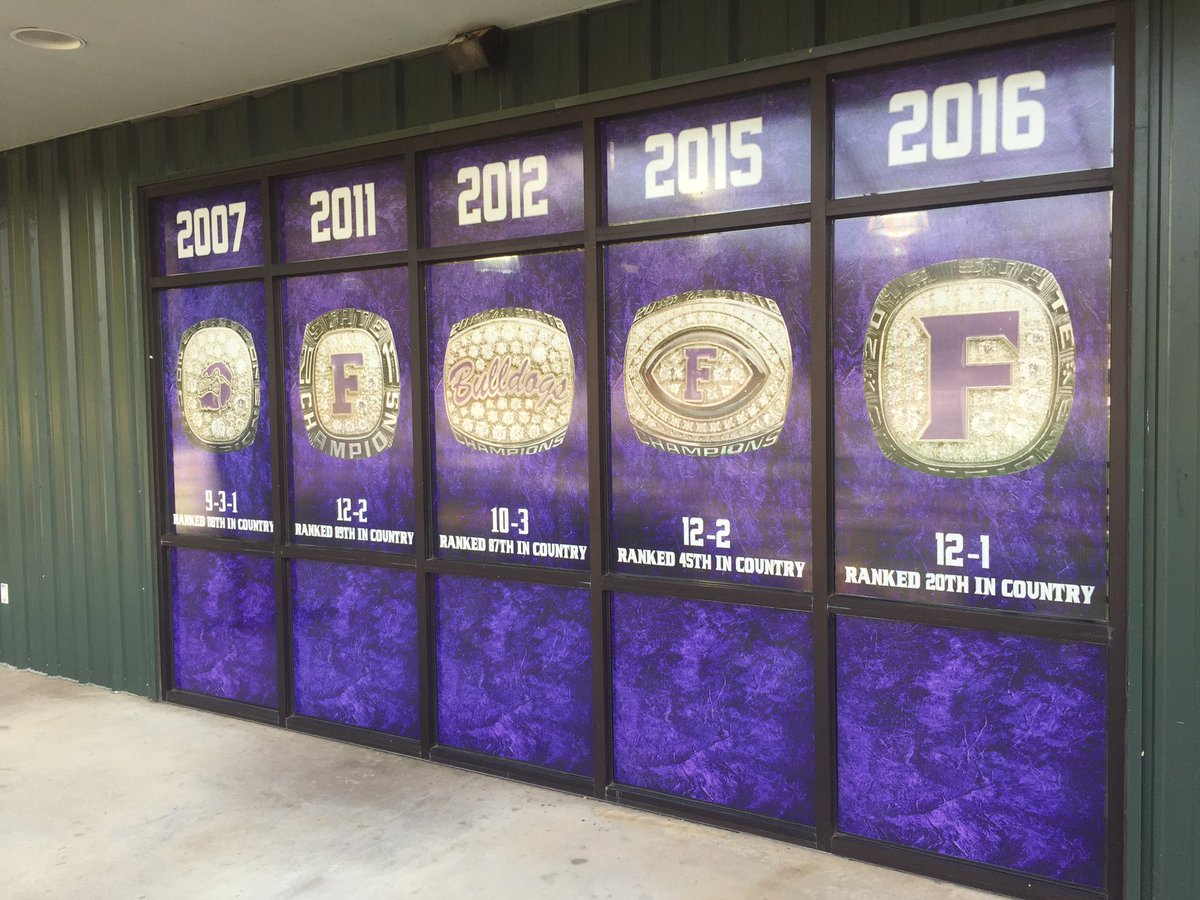 EliteEdgeAS's tweet image. Part of the Harmon Field graphic project. The Dogs are looking even better now! #PurpleReign