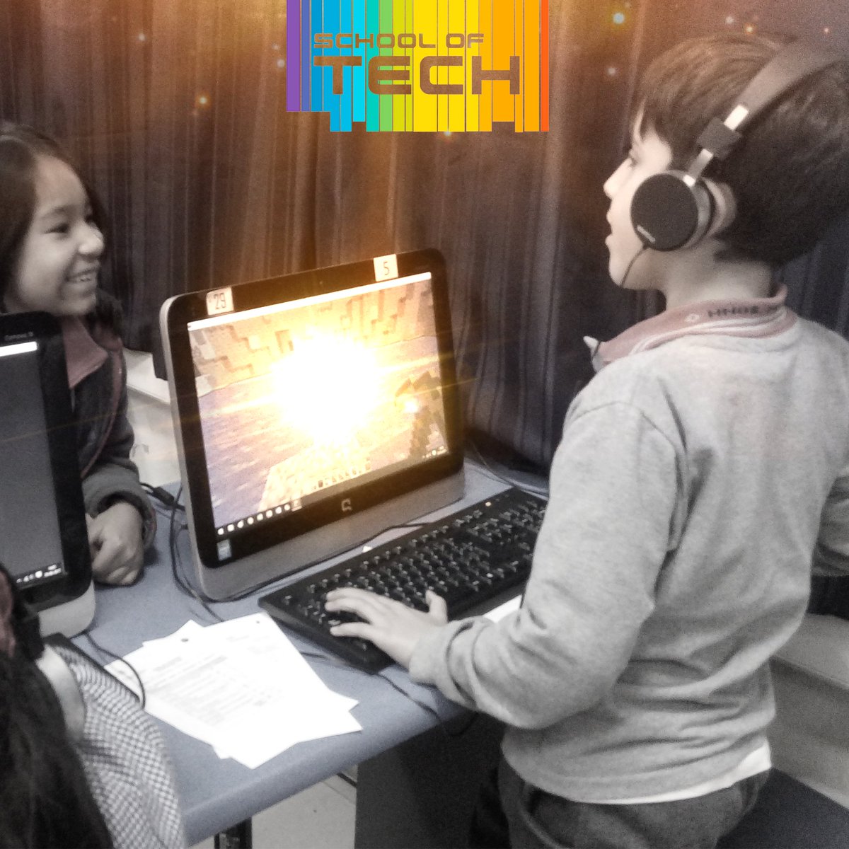 SchoolofTechCL's tweet image. "School of Tech, donde la imaginación se vuelve realidad" ✨ #schooloftechchile #programacionparaniños #programmingkids