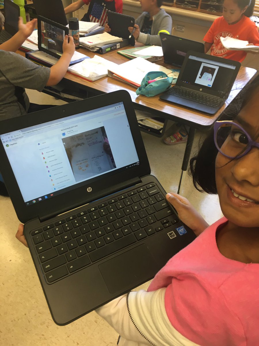 Joymariesmith1's tweet photo. Using @ClassDojo student stories to share addition strategies we've been learning with parents!#WRteach #masonshines https://t.co/wEbApWULw5