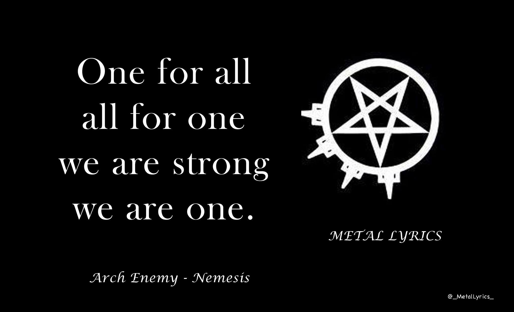 Metal Lyrics On Twitter Arch Enemy Nemesis Metallyrics Https T Co Nxtp6vhan6 Twitter