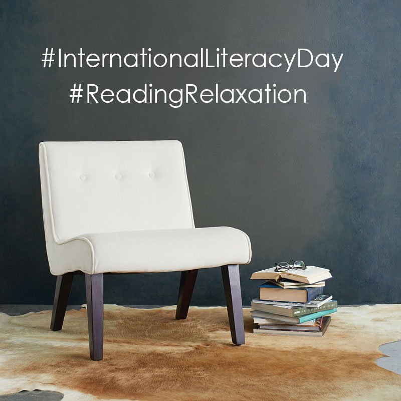 officestarprod's tweet image. A cozy chair while reading a good book? Now that's a win-win! #InternationalLiteracyDay #FurnitureForYourWorld #ReadingRelaxation