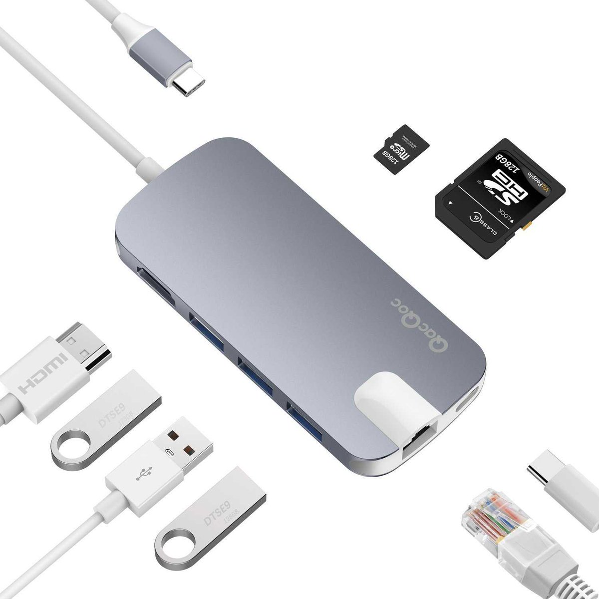 GR8ProWorkshop's tweet image. 57% discount #multiportAdapter #sale QacQoc GN30H USB C HUB Aluminum Multi-Port TYPE C HUB Adapter amzn.to/2gRNggT