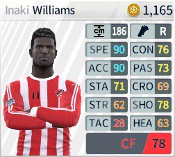 I have just bought Inaki Williams in #dreamleaguesoccer