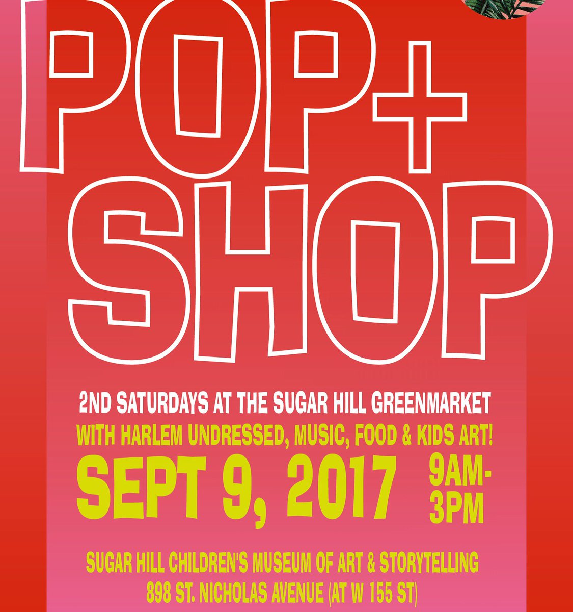 SweetSpotFest's tweet photo. It's been a sweet summer.Stop by our Summer Season Finale! Tomm at the  @sugarhillmuseum w/@harlemundressed for a special clothing swap. https://t.co/FJZmrZvqea