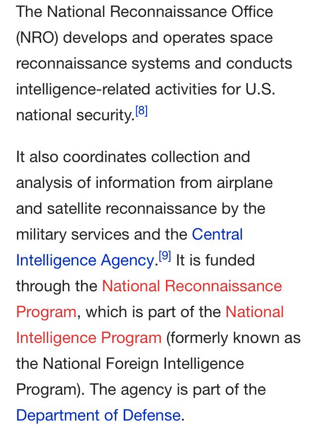 RedRebelReports's tweet photo. ☢THE NATIONAL-RECONNAISSANCE
OFFICE -
NRO-9/11 Connection -
#911Truth  
9/11 Was An Inside Job
#BushTreason PLAN
〽️🏹 https://t.co/01SwzeJZHV