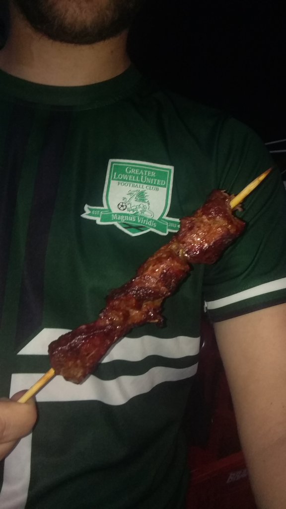 AVSC2002's tweet photo. A soccer game and a espeto #GLUFC in #Brazil https://t.co/Y7Zq9qmklb