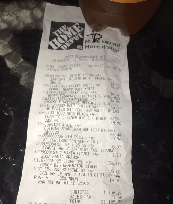 This made my day, my buddy @Gage_Sin said I had a Home Depot receipt that looks like it was from serial<a class="tags" target="_blank" title="On Twitter" href="/?out=eyJ0eXAiOiJKV1QiLCJhbGciOiJIUzUxMiJ9.eyJpYXQiOjE3MjA3NzI4ODcsImlzcyI6InR3cG9ybnN0YXJzLmNvbSIsIm5iZiI6MTcyMDc3Mjg4NywiZXhwIjoxNzUyMzA4ODg3LCJyZWRpcmVjdF91cmwiOiJodHRwczovL3R3aXR0ZXIuY29tL0dhZ2VfU2luIn0.vRp0k_ZikUtVEDB-UiCcVv5qD6G-G-d4OCG1425oejD3zioe7TCxh_XpnIsuUxRu3VCGSb4w5GH2IFKcNDqyAw">@Gage_Sin</a><a href="/tag/hurricane"class="tags"><span>#hurricane</span></a>
