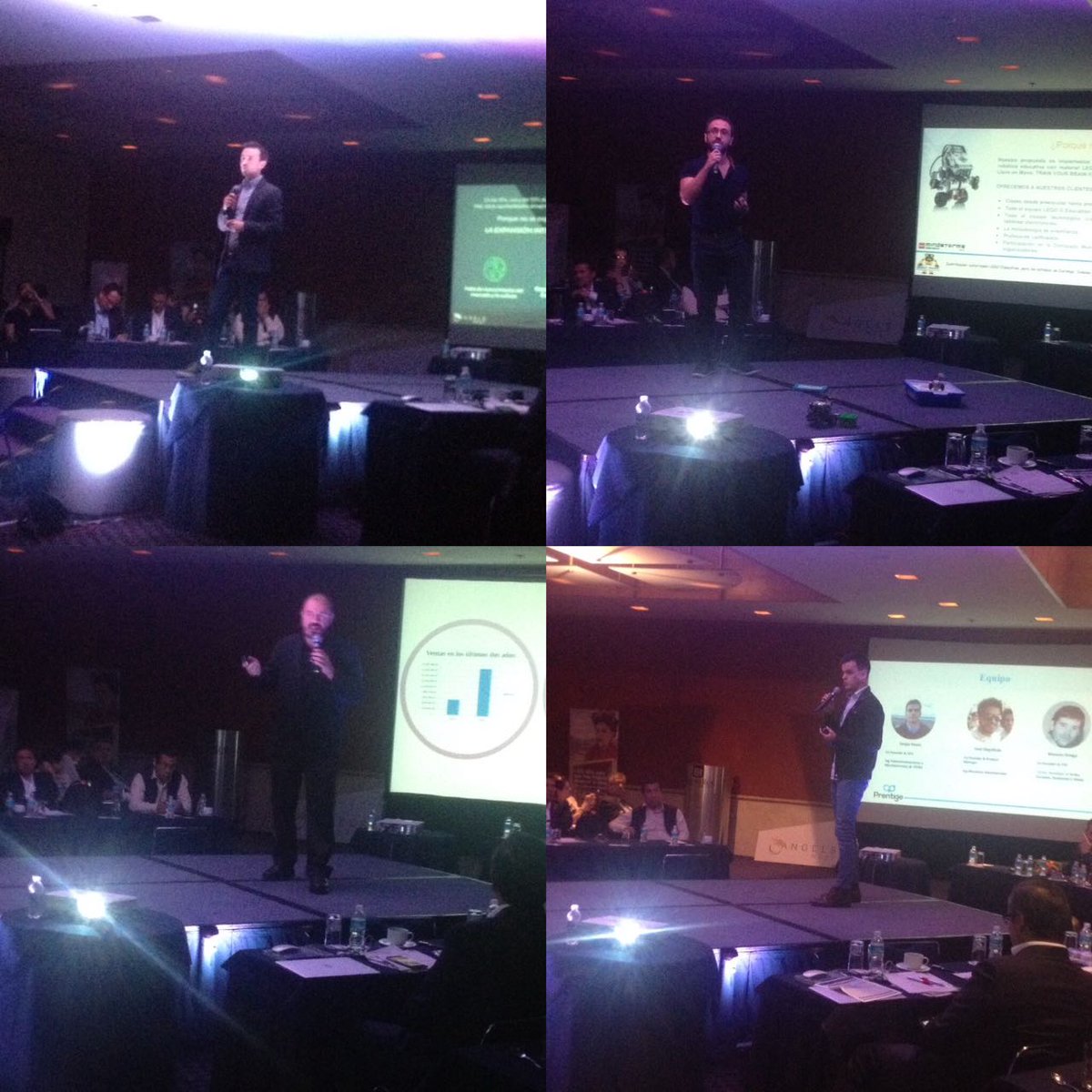 AngelsNestLat's tweet photo. #pitching #Entrepreneur #startupnight event @Prentige, Helten, RobotRain y widn en el #ForoCDMX de #ÁngelesInversionistas https://t.co/HrCxOyvk4O