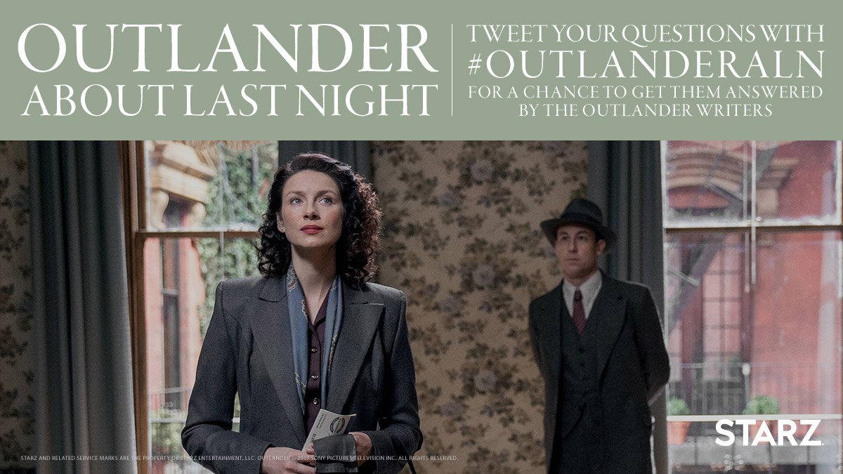 We're doing something new: Tweet us your questions each week after the episode airs with #OutlanderALN &amp; we'll answer 25 every Monday!