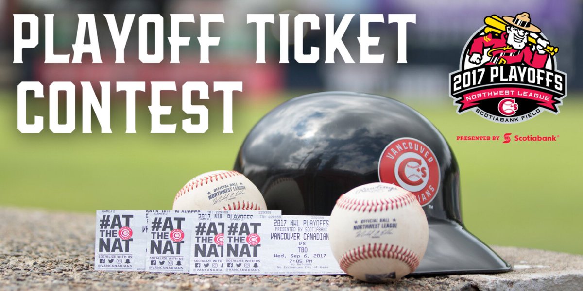 vancanadians's tweet photo. ‼️CONTEST‼️

RT to enter to WIN 4 tickets to Game 3 of the Championship Series #AtTheNat 

🔛 September 11
⏰ 7:05pm
🆚 @EugeneEmeralds 
💍 https://t.co/XXbBqunb1y