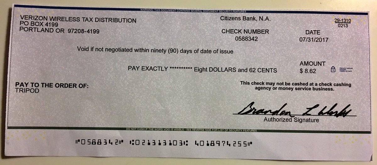 All past Tripod team members: send me your Venmo and I'll remit your fair share of this windfall!