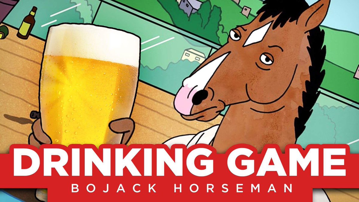 verydangermedia's tweet photo. Time to drink yourself into oblivion with your fav neigh-bor! Hahaha horses! Bojack Season 4 is out now! Link in bio~ #BojackHorseman 🐴🍻 https://t.co/KxVDntzeiu