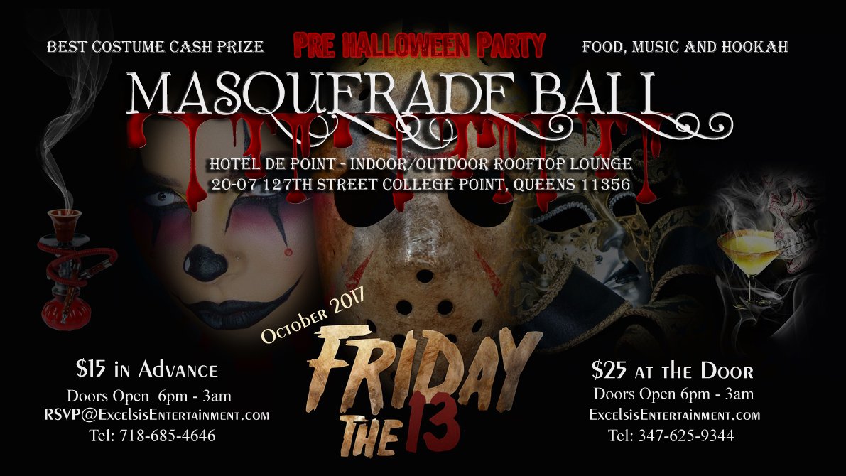 EntExcelsis's tweet image. #HalloweenPartyNYC #Friday13thParty #HalloweenParty
#ScaryParty