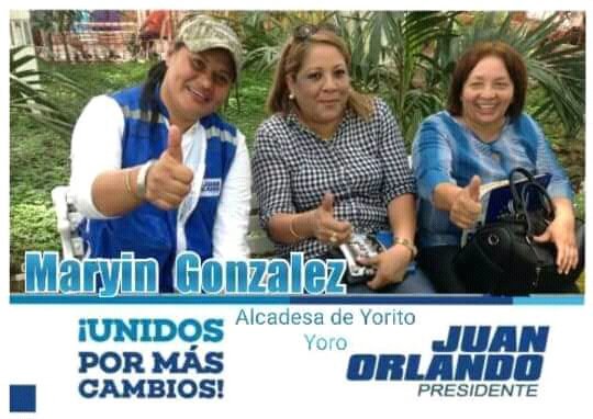 licvictorfonsec's tweet photo. Yorito-Yoro
#Maryin Gonzalez
#Alcaldesa de Yorito/Yoro
#Unidos por mas Cambios.
#El Cambio Viene https://t.co/zil1enIqad