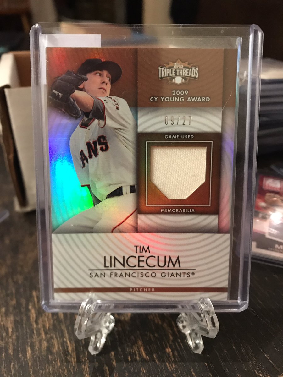 cheapcardsales's tweet photo. Timmy Lincecum game-used /27. $3.50

#cheapCards #ccsMLB #ccsSFGiants https://t.co/RnuhNmfBPi