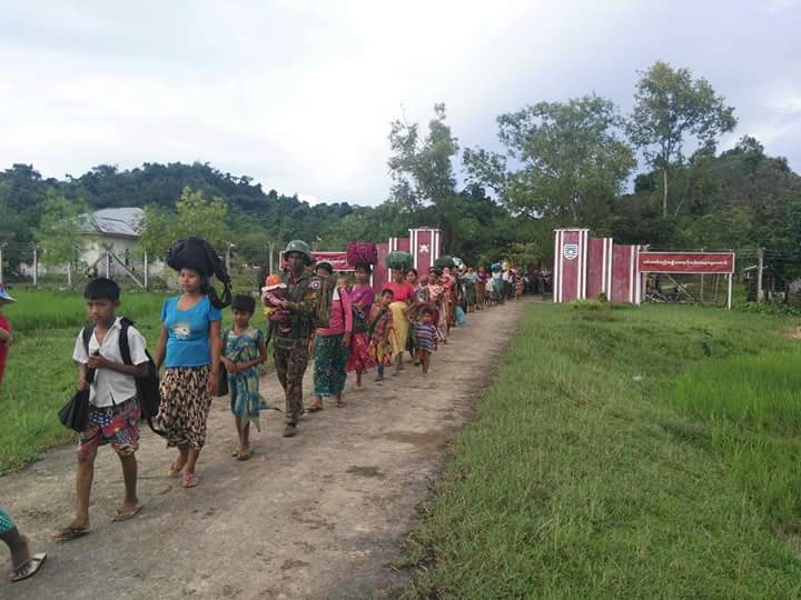 Local ethnic people who left native regions due to terror attacks of ARSA  return native places as region restores peace and stability