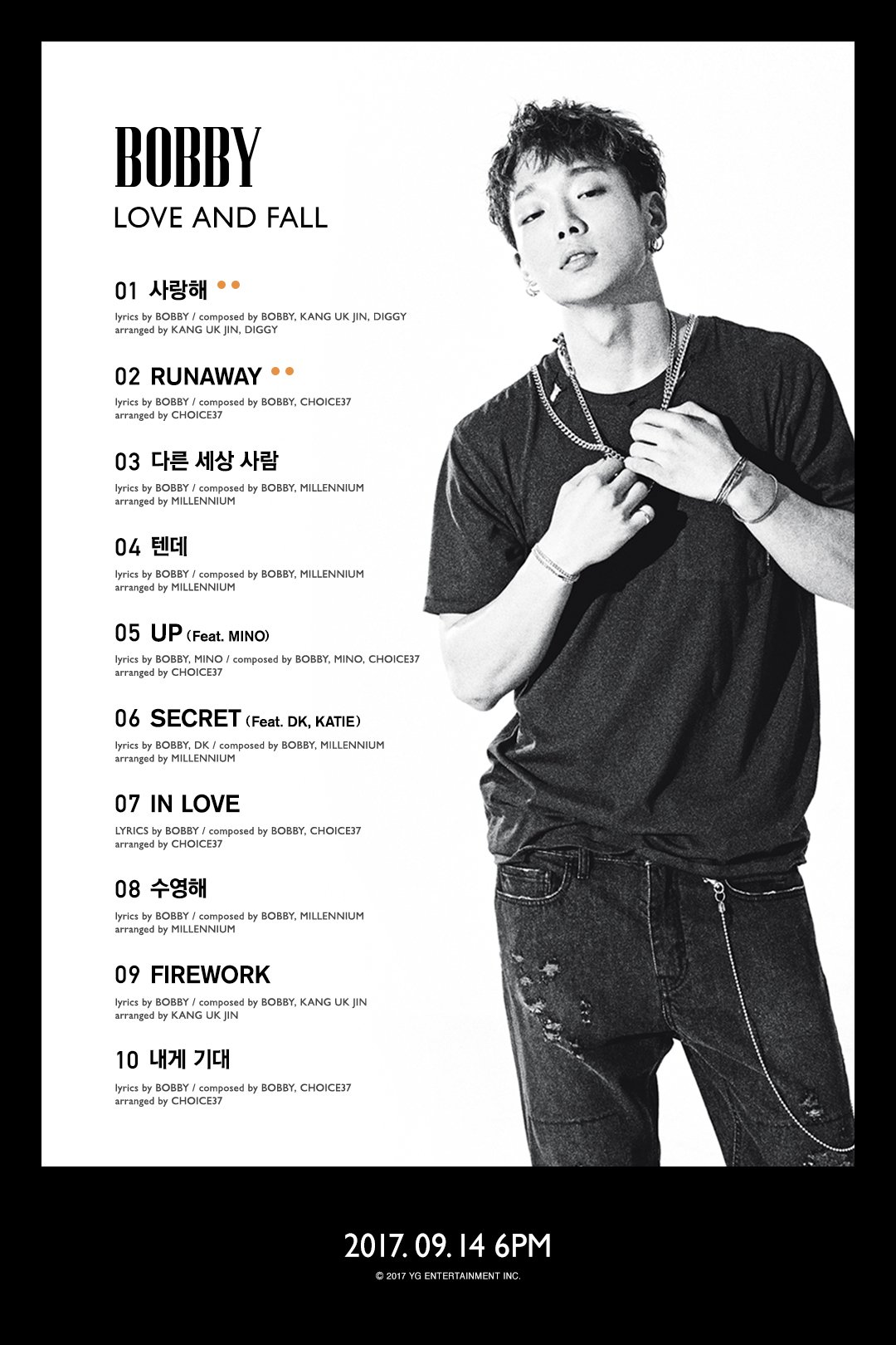 K-POP・アジア BIGBANG Bobby - Love and Fall Love and Fall | Kpop Wiki | Fandom