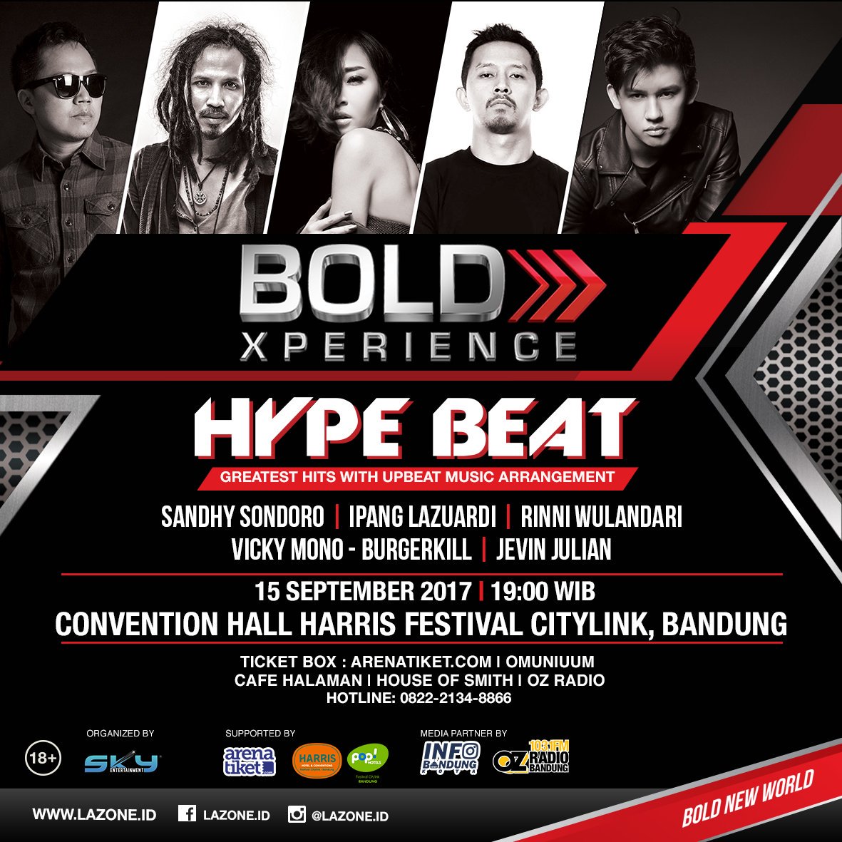 Bandung! Bold Xperience Hype Beat on Friday 15th September #EventBandung #Bandung #event #infoBDG #EventBDG