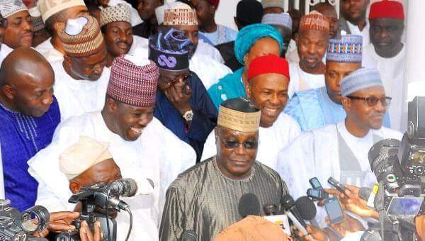 AuwalSaleh17's tweet photo. Flash back​..they forget... when they come and begin him to join them...apc chieftains.... waziri Man of the mases!!! https://t.co/aVDPpSAek6