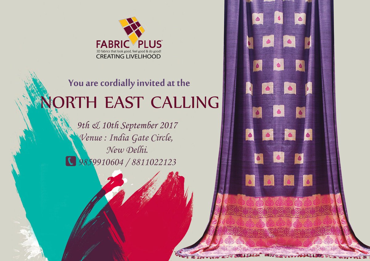 FabricPlusAssam's tweet photo. Delhiites visit our stall in #NORTHEASTCALLING
Avail 15% off on our products with the code - "15fabricplus" at the stall.
#FabricPlus https://t.co/Lp52cQJlT1