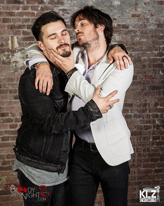 yhushyuan's tweet photo. #Denzo bromance๐ @iansomerhalder & @mkmalarkey at #LBItaCon3D & #BloodyNightConBrussels in 2015 https://t.co/XifQIc9koG