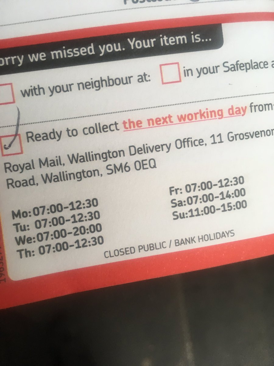 SurreyUltra's tweet photo. It says 7-2 and it's now past 7:02 do your job properly you'll get the respect #lazypostman https://t.co/HmAlTprYz9