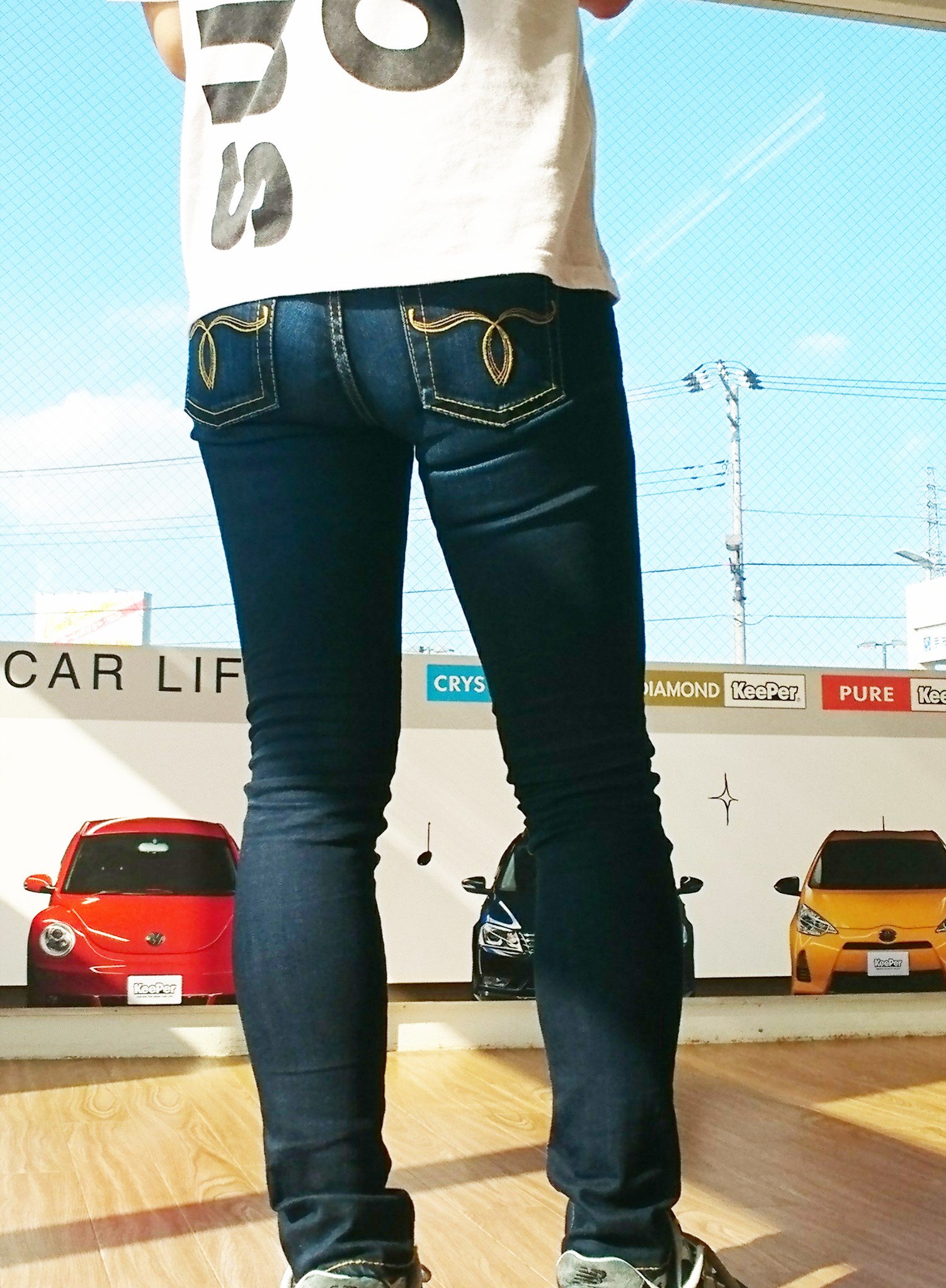 デニム ジーンズ　MOUSSY MOUSSY | PAINTER WIDE ストレートデニム (ワイド ) |SHEL'TTER