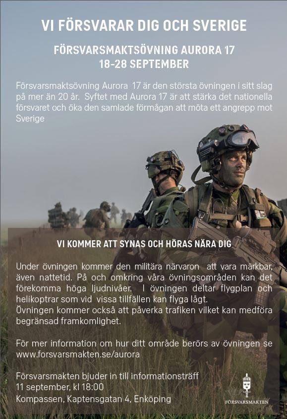 infoLedR's tweet photo. Hur påverkar Aurora 17 Enköpingsområdet? Välkommen till infoträff: Måndag, kl 18 i Kompassen, Enköping. https://t.co/tUBm0yankZ
