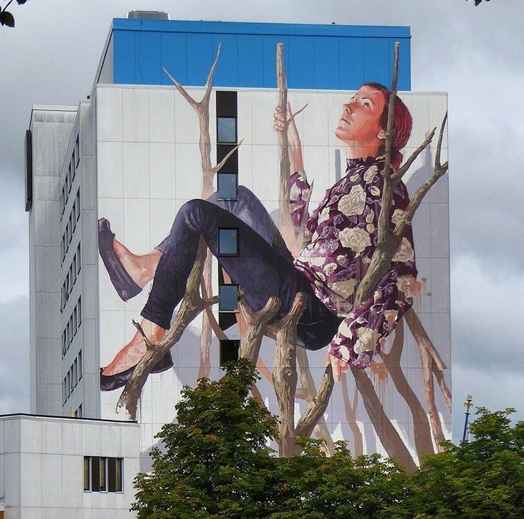 Street Art by Fintan Magee in Boras for nolimitboras