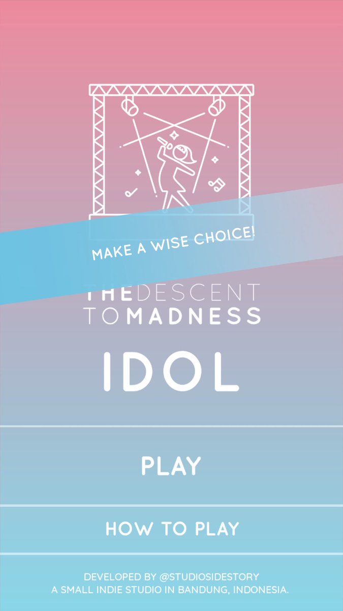 studiosidestory's tweet image. Make a wise choice and be an idol before descent into the madness! TDTM: Idol play.google.com/store/apps/det…
#kpip #idol #gamedev #indie #mobile