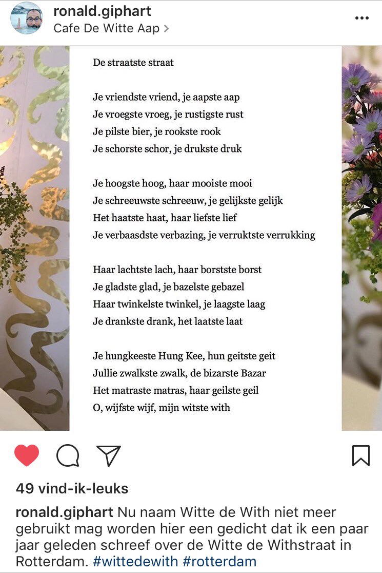 ICFRotterdam's tweet photo. #Rotterdam #Wittedewith #Hungkee door @ronaldgiphart . Wie weet na het #ICFR een gedicht over #Katendrecht #Wilhelminapier https://t.co/EkHQ4OubBo