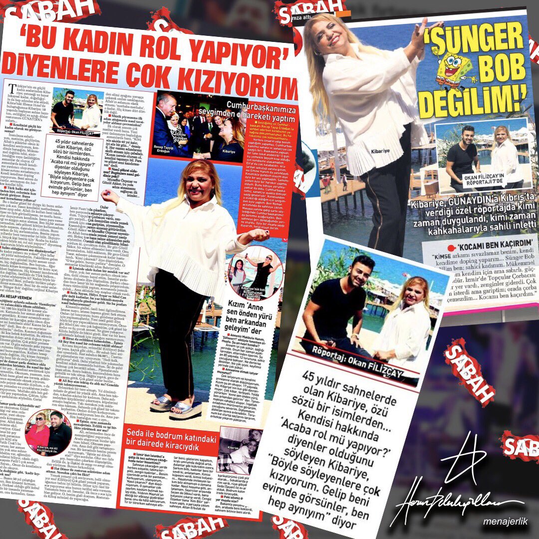 harunbelenk's tweet photo. Solistimiz Kibariye'nin Bugün Sabah Gazetesinde çıkan röportajı. 👏🏻👏🏻👏🏻 Sabah gazetesine ve Okan Filizçay'a Teşekkürler... #kibariye https://t.co/CRIDXhgCaQ