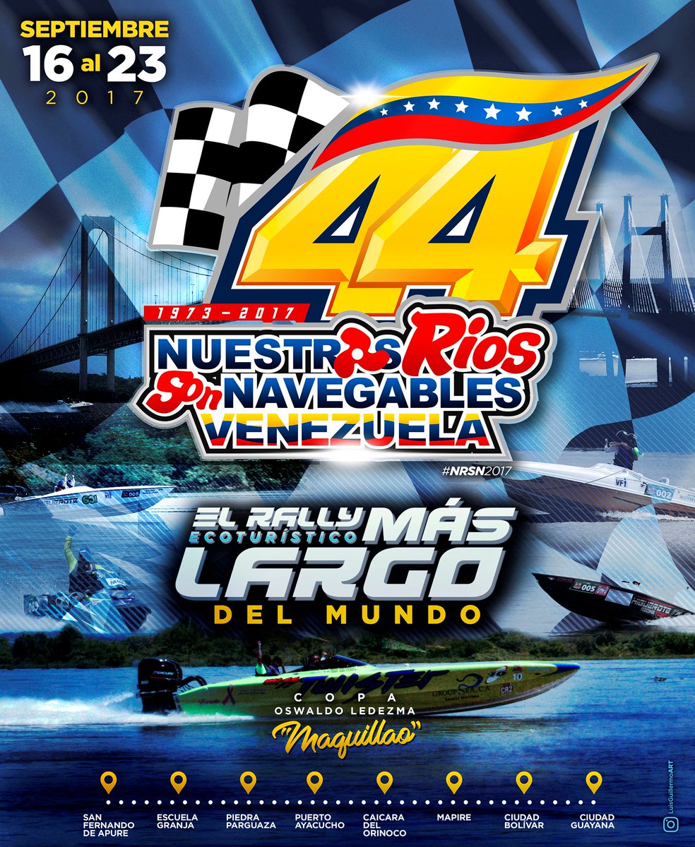 nuestrosrios's tweet photo. Son 5 estados de Venezuela y 1 departamento en Colombia, 785 millas desde Apure hasta Guayana #Rally44 #Nrsn2017 #Fe #Dios https://t.co/gPpVK1Etny