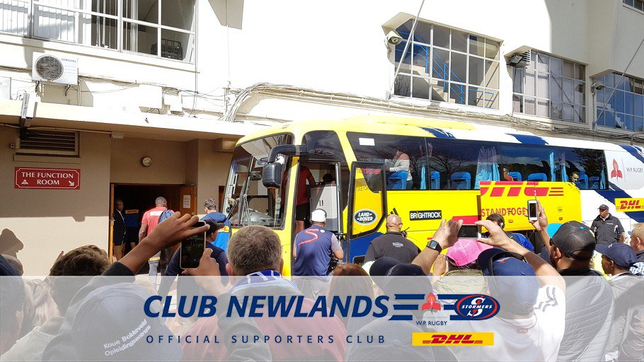 Good afternoon, Cape Town! Everyone's favourite teams has arrived at #DHLNewlands! #WeStandTogether #WPvCHE