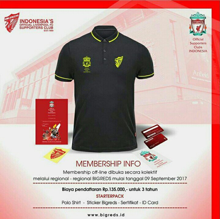 Kopites_BKL's tweet photo. Pendaftaran Membership BIGREDS IOLSC Periode 2017-2020 Telah dibuka https://t.co/RbQIX6ExVL