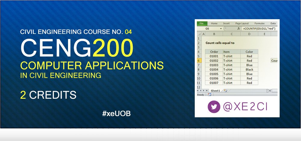 Xe2Ci's tweet photo. #CENG200
التعامل مع "Excel" بسيط جدًا وفي المتناول، انسخ اجمع اطرح وبعض "functions" الأخرى مثل "if" و"Lookup" الشهيرتين.
#xeUOB #UOB https://t.co/OOhzyjkmXd