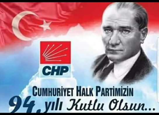 #Cumhuriyet #Halk Partimiz 94 yaşında..
