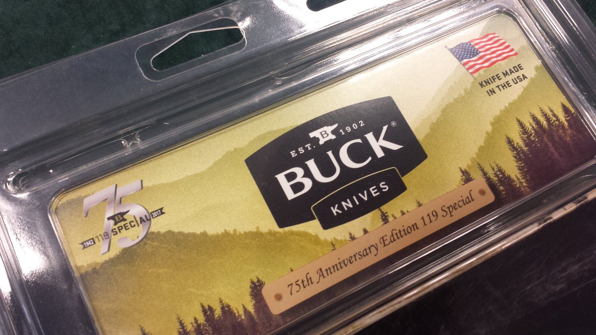 Something special for the collection! 75th Anniversary Edition Buck Knife! Comes with its own 75th Anniversary marked Leather sheath!