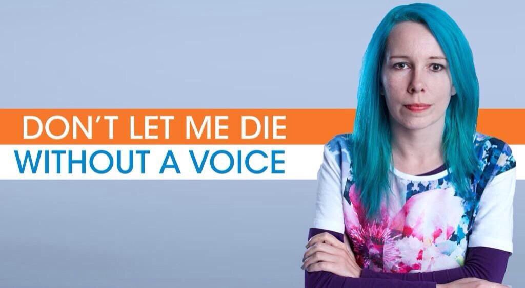 mndassoc's tweet photo. So sad to share that @CharlieRedsed has died. The face of our 2014 Voice Awareness Campaign. Our thoughts with her family and friends. https://t.co/yh3aZOES05