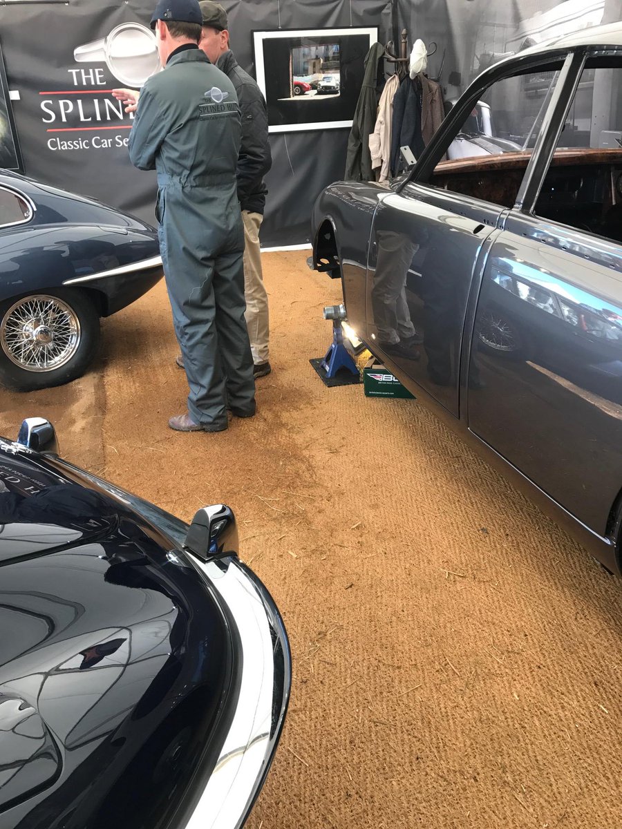 SplinedHub's tweet photo. Come and see us on stand 202/203 over the road now its sunny! we are nr Bonhams. we have 3 stunning Jaguars, including one you can buy today https://t.co/Gtdr1cM2gy