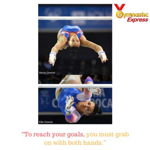 “To reach your goals, you must grab on with both hands.”🙂
#Gymnastics #GymnasticExpress #DoubleDownie